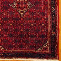 Persian Hand knotted Tribal Hamadan Red/ Blue Wool Rug (6'10 x 9'10) 7x9   10x14 Rugs