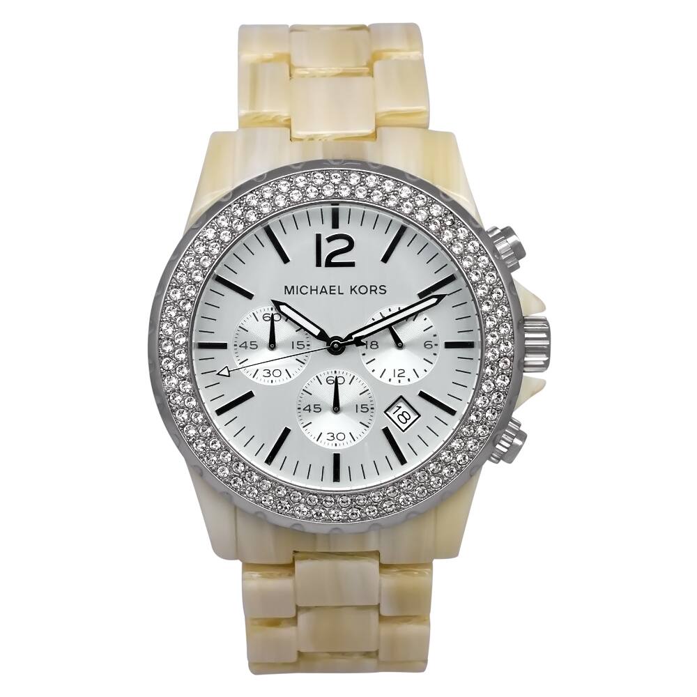 Michael Kors Women's MK5598 Madison Beige Plastic Quartz Watch
