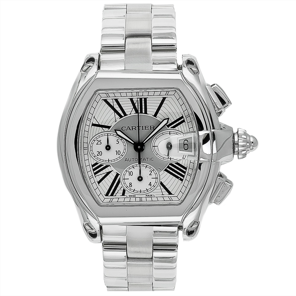 Shop Cartier Men S Roadster Stainless Steel Watch Free Shipping Today   L14346688 