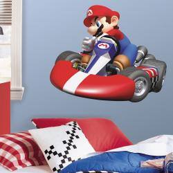 slide 2 of 3, RoomMates Nintendo Mario Kart Peel and Stick Giant Wall Decal