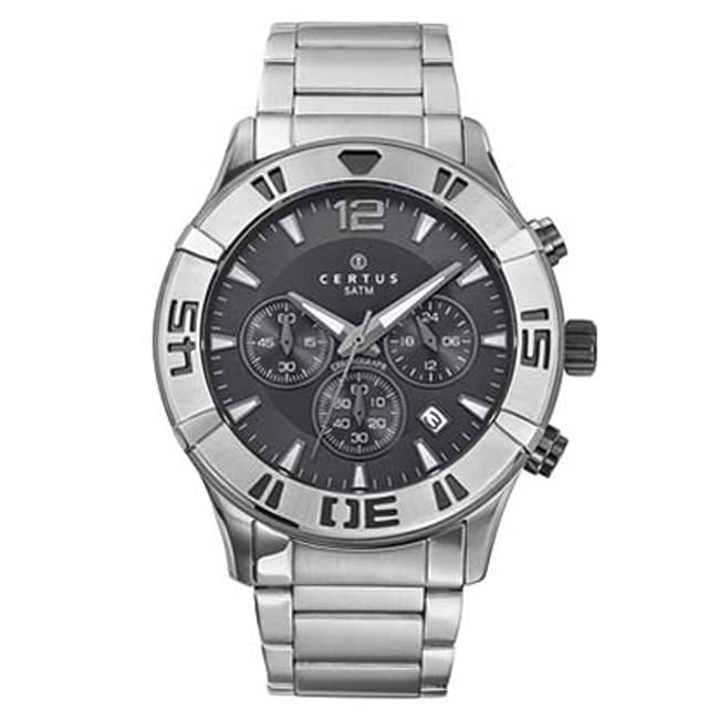 Certus Paris Mens Stainless Steel Grey Dial Automatic Watch