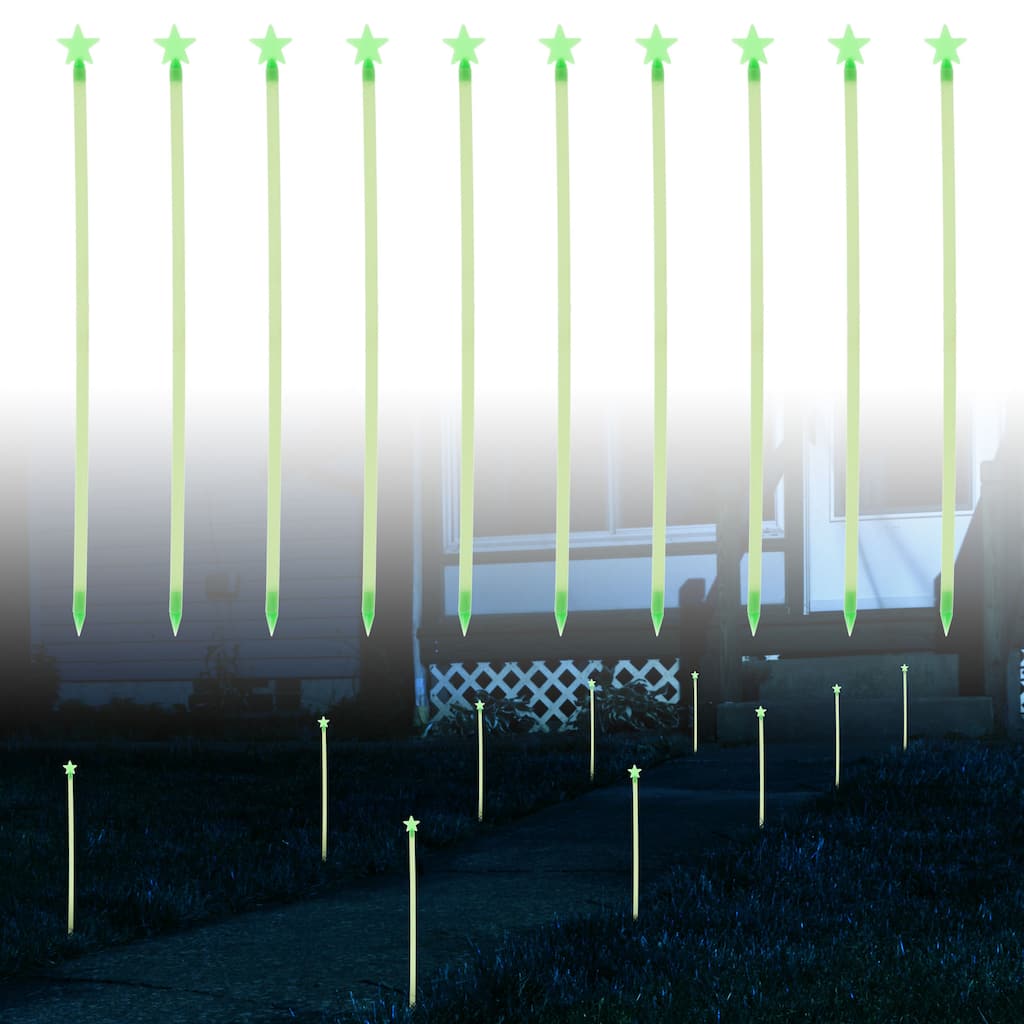 TerraTrade Glow-in-the-dark Star Path Marker Rods (Set of 10)