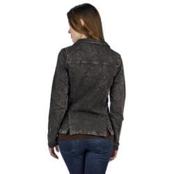 AtoZ Womens Black Cotton 2 button Jacket