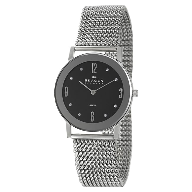 Skagen Womens Mesh Stainless Steel Quartz Watch