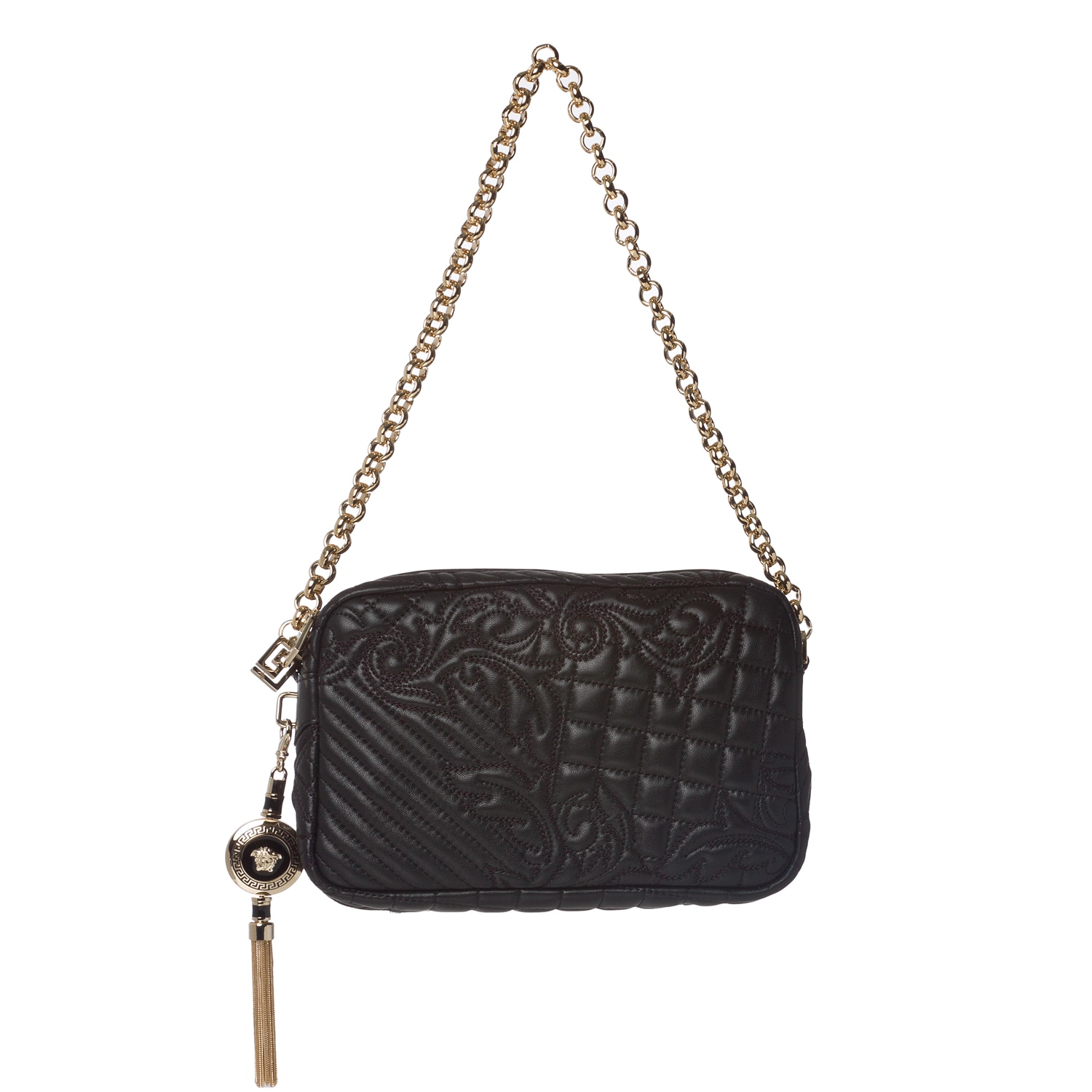 Versace Vanitas Quilted Black Leather Shoulder Bag Free Versace Vanitas Quilted Black Leather Shoulder Bag Free Shipping Today 6827947