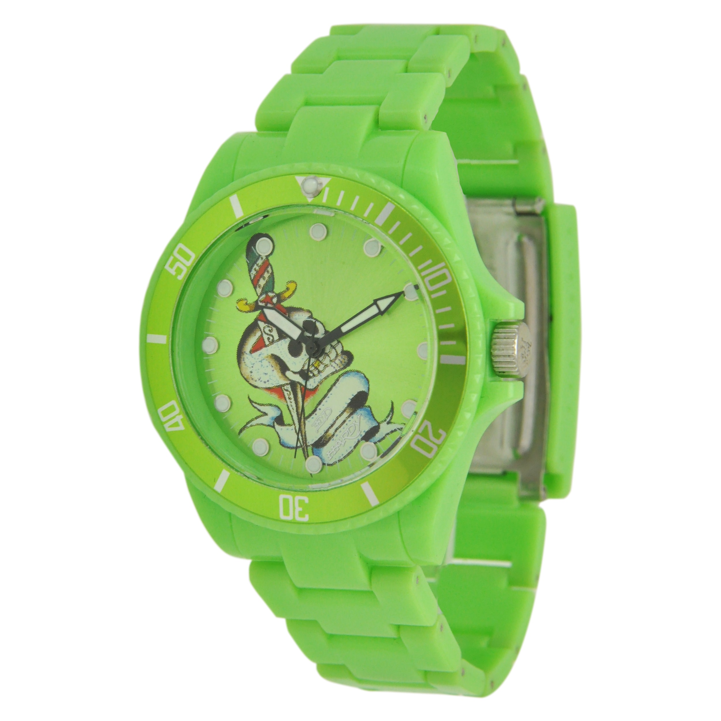 Ed Hardy Unisex VIP Green Watch