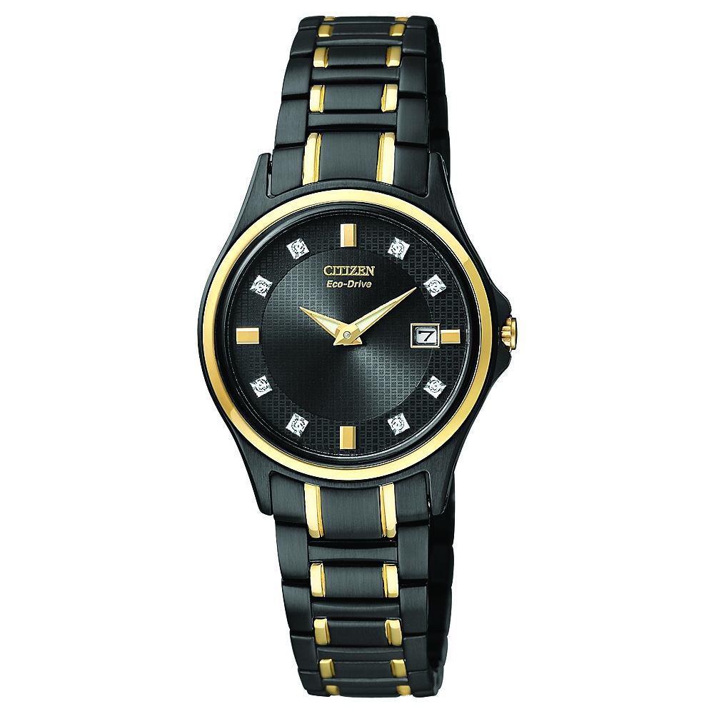 citizen eco drive two tone ladies watch