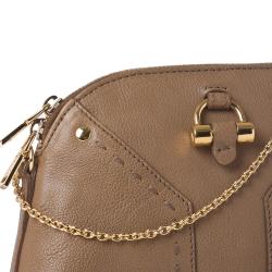 Yves Saint Laurent Muse Mini Mocha Leather Clutch