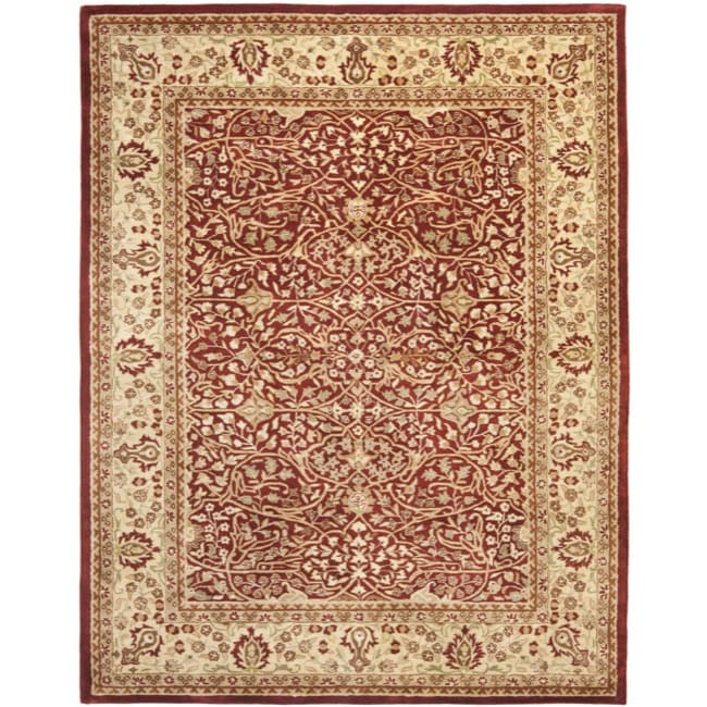 Handmade Persian Legend Rust/ Beige Wool Rug (76 X 96)