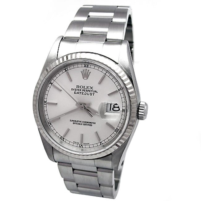 rolex oyster perpetual datejust 18k white gold price