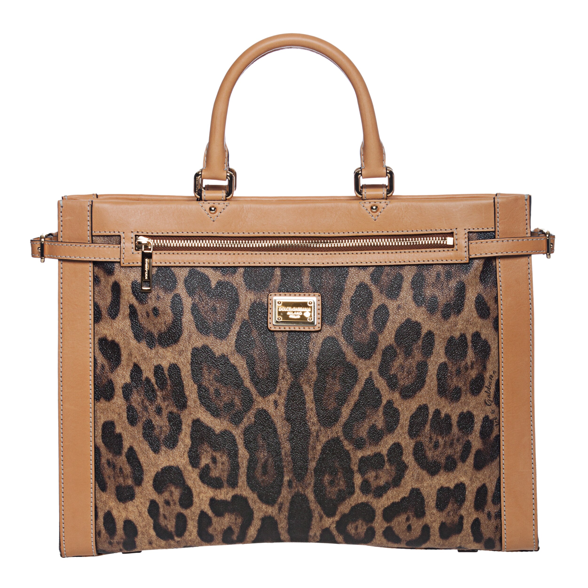 Dolce & Gabbana Leopard Print Satchel