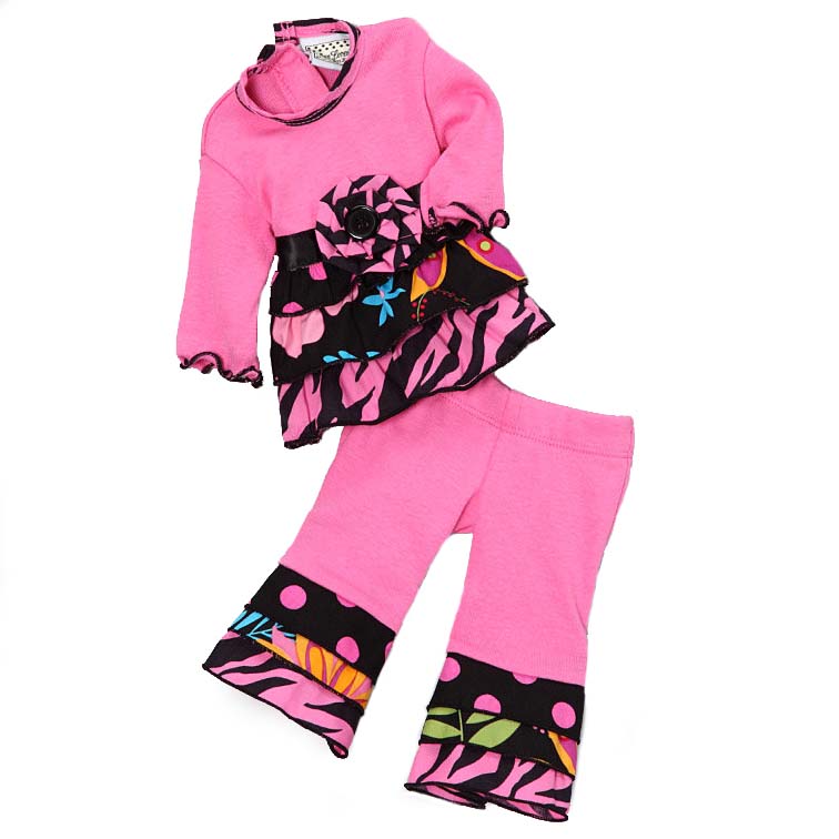 AnnLoren 2 piece Pink Safari Rumba American Girl Doll Outfit