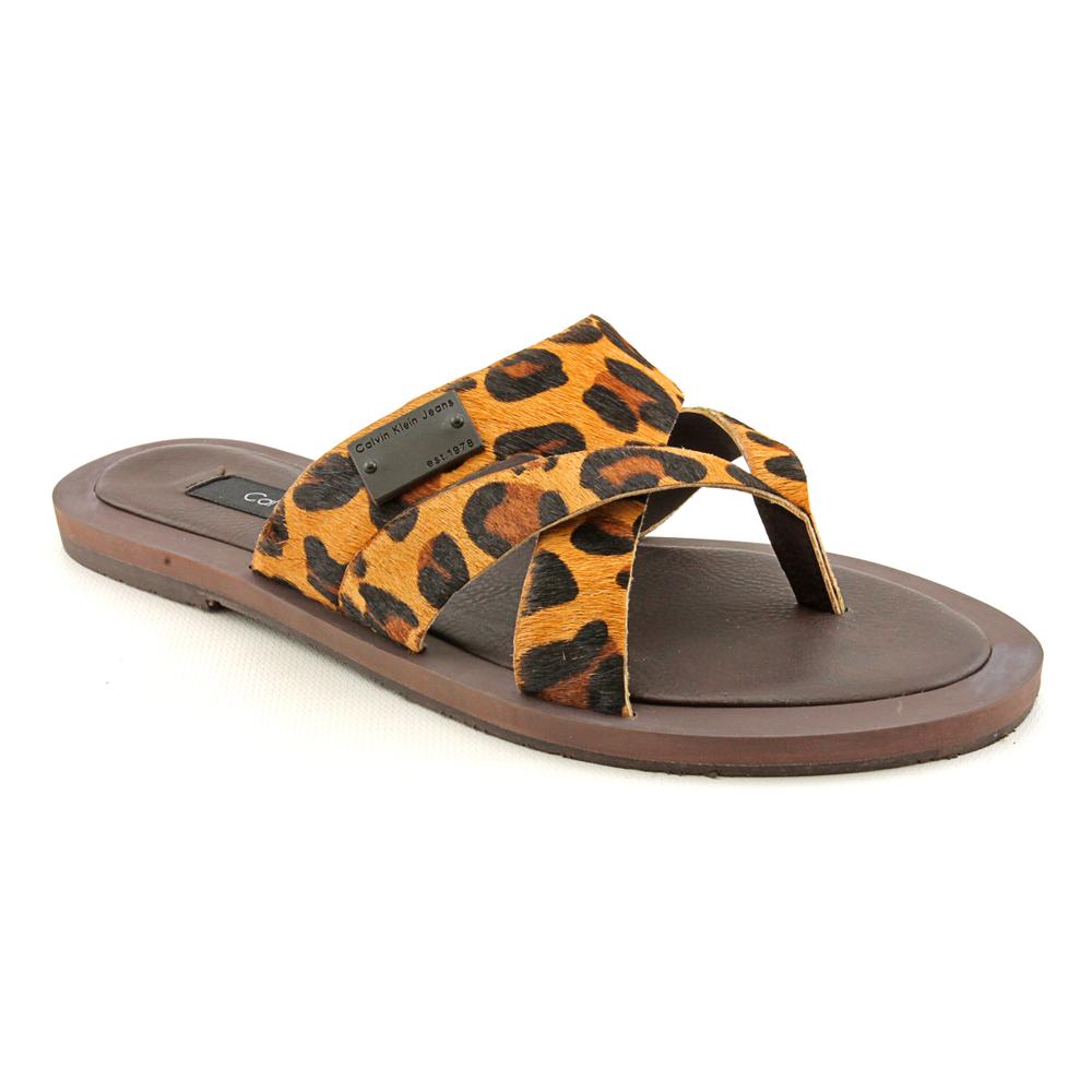 Calvin Klein Jeans Womens Sasha Hair Calf Sandals Today $35.99