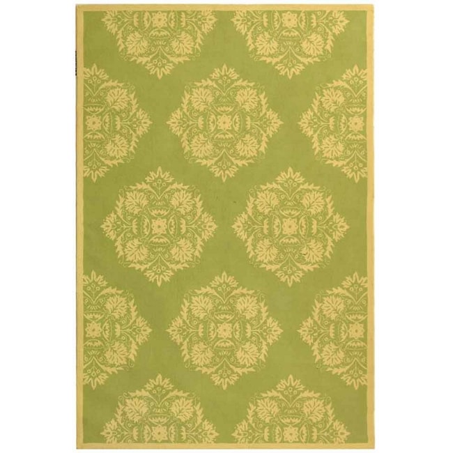 Hand hooked Chelsea Green Wool Area Rug (76 X 99)