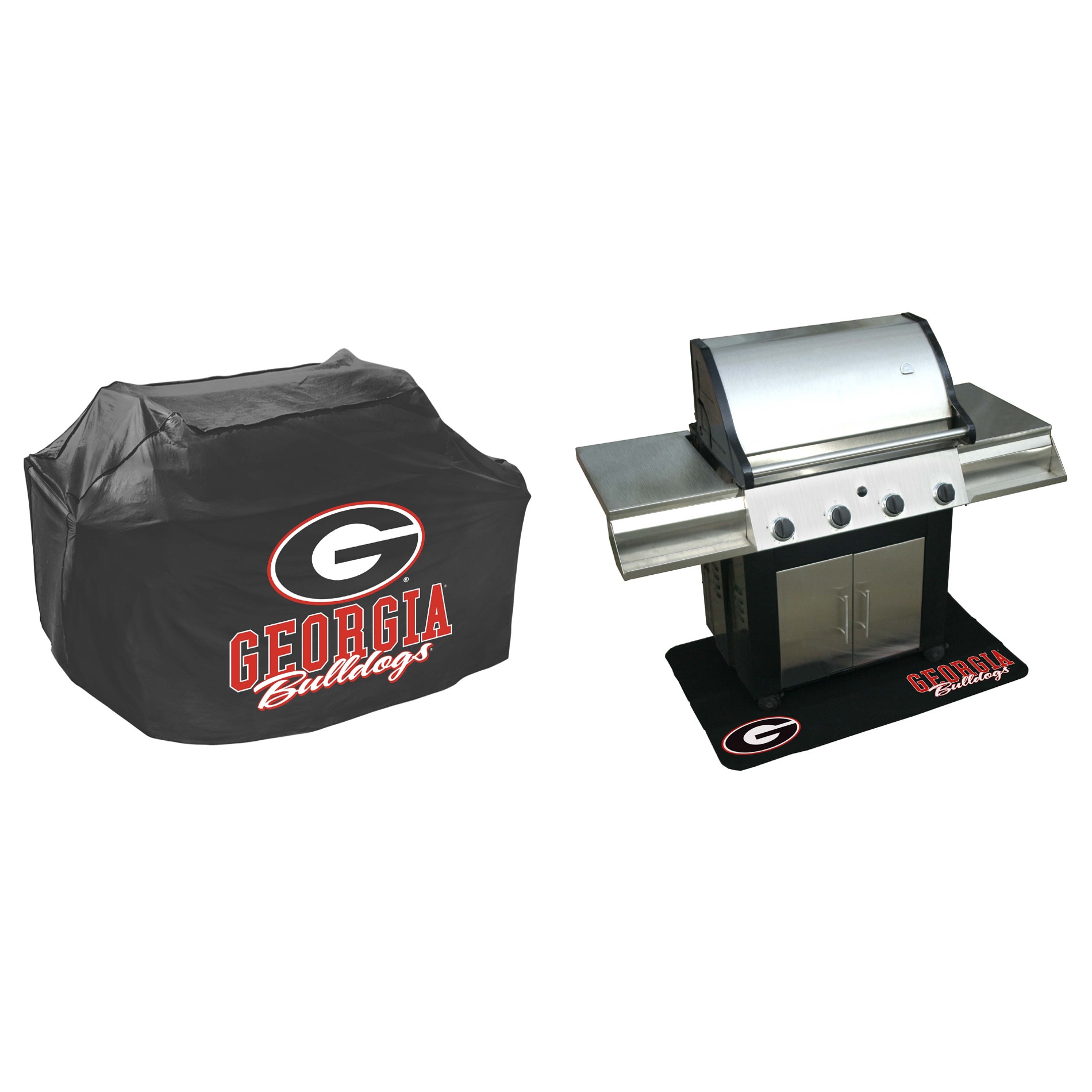Georgia Bulldogs Grill Cover and Mat Set