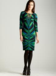 Taylor Long Sleeve Printed Dress - Overstock - 7009029