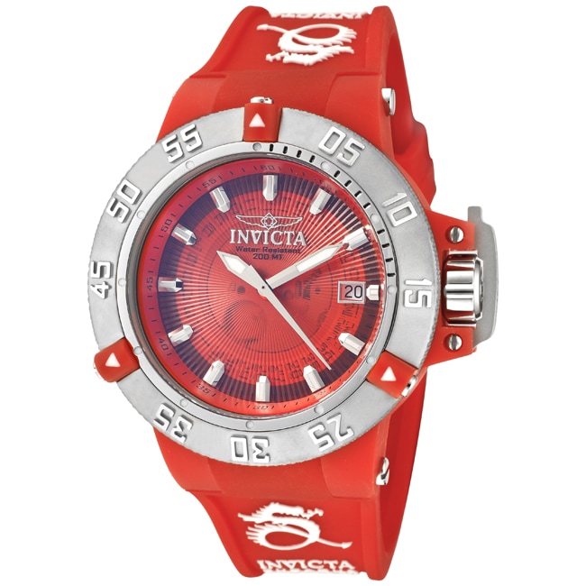 Invicta Womens Subaqua/Noma III Red Polyurethane Watch