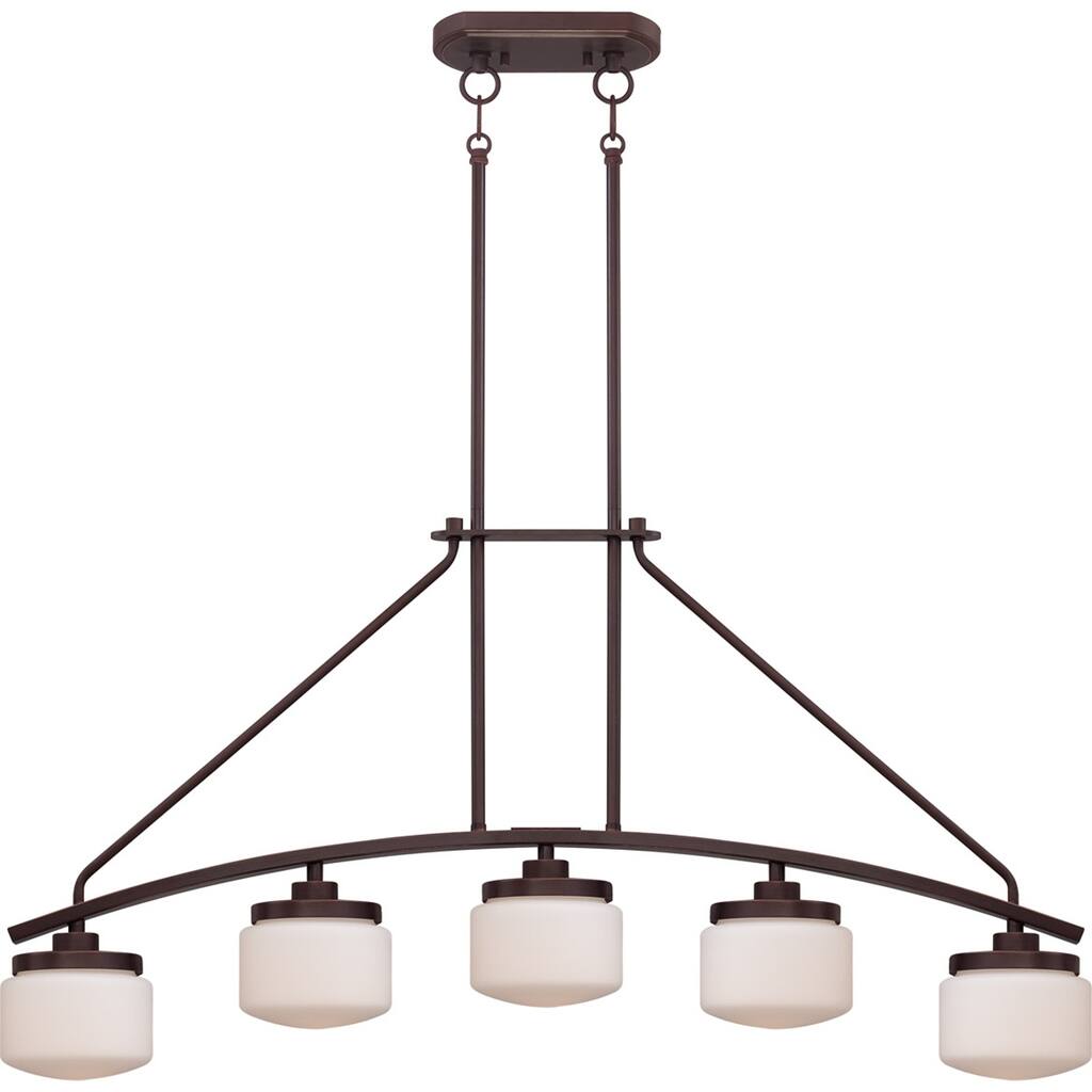 Nuvo Austin 5-light Russet Bronze Pendant