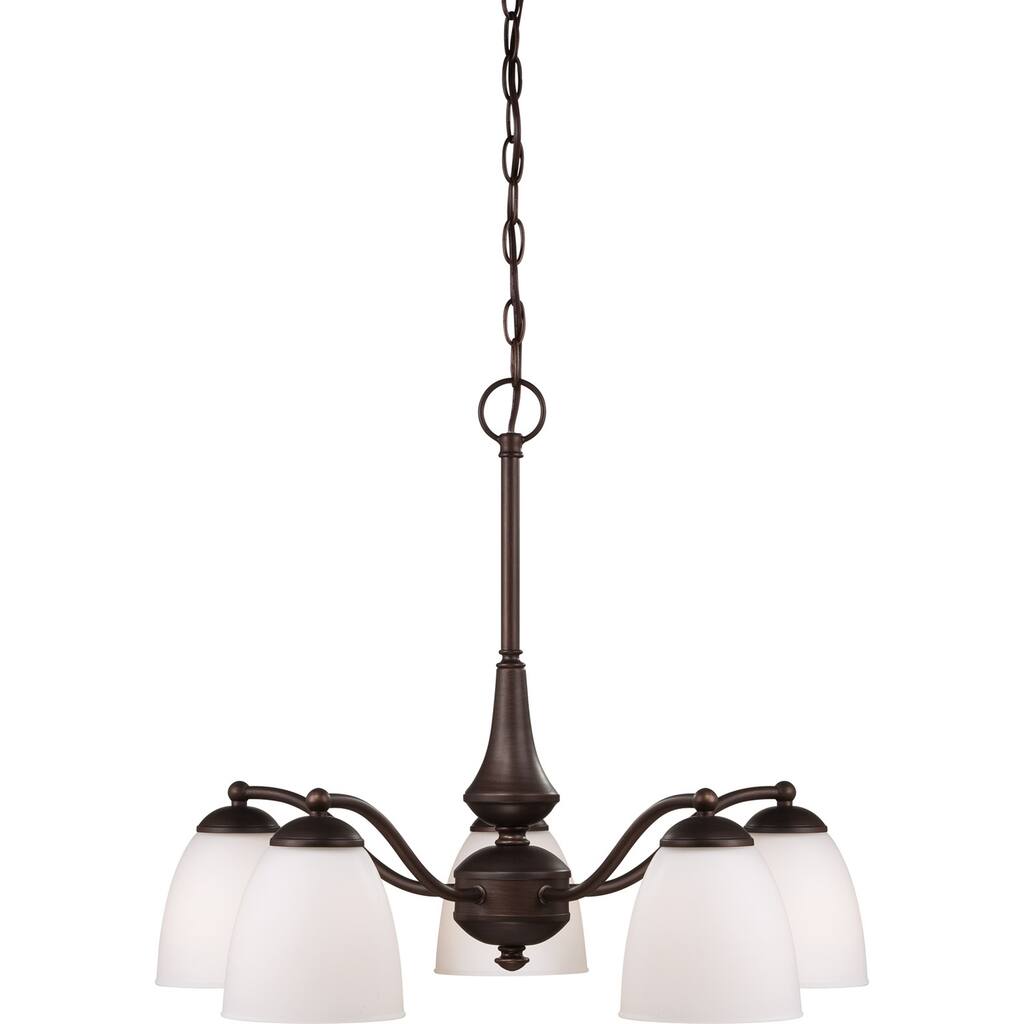 Nuvo Patton 5-light Prairie Bronze Chandelier
