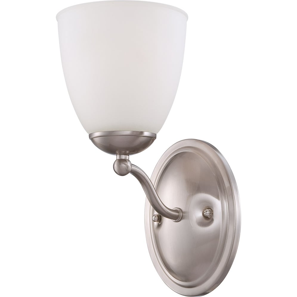 Nuvo Patton 1 light Brushed Nickel Vanity Fixture