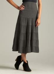 max studio tiered maxi skirt