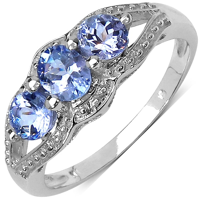 Malaika Sterling Silver Tanzanite Ring MSRP $129.99 Sale $52.19 Off