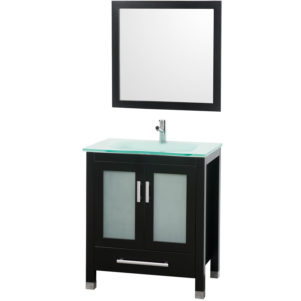 Michelle 30 inch Espresso Bathroom Vanity Set - Overstock ...