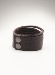 calvin klein men's leather bracelet