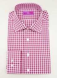 Shop Lorenzo Uomo Dress  Shirt  Gingham  Pattern  Free 