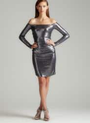 Nicole Miller Off The Shoulder Sequin Dress Overstock 7156285