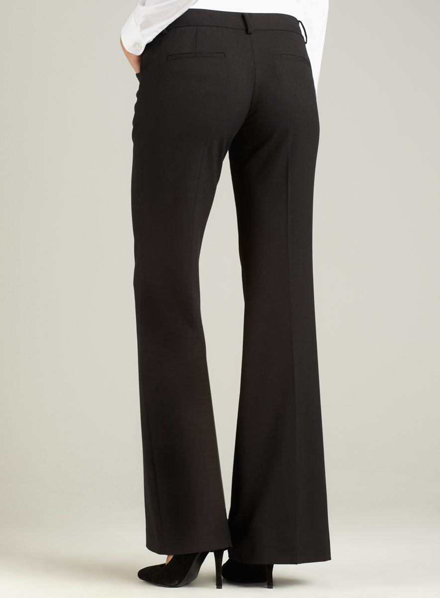 Tahari Black Solid Pant