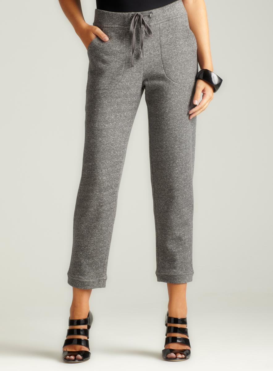 Joan Vass Easy-Drawstring Pant With Pocket