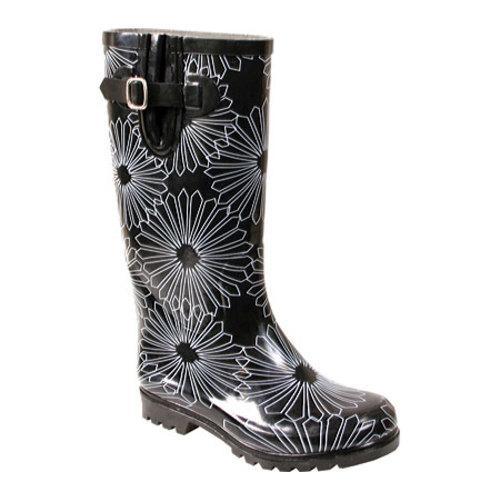 Nomad Women's Puddles Black/White Daisy Line Nomad Boots