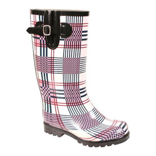 Women's Nomad Puddles Blue/Pink Plaid Nomad Boots