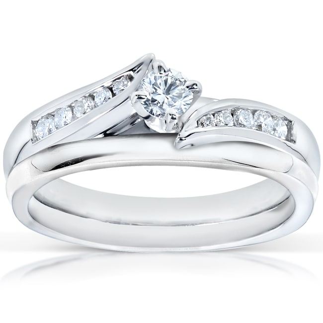 14k White Gold 1/4ct TDW Diamond Bridal Ring Set Today $739.99 5.0 (1