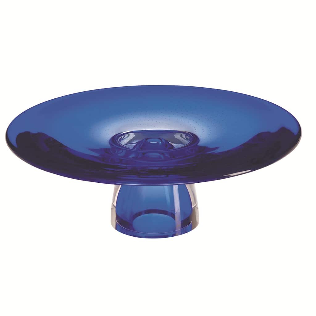 Kosta Boda 'Zoom' Blue Glass Cake Plate