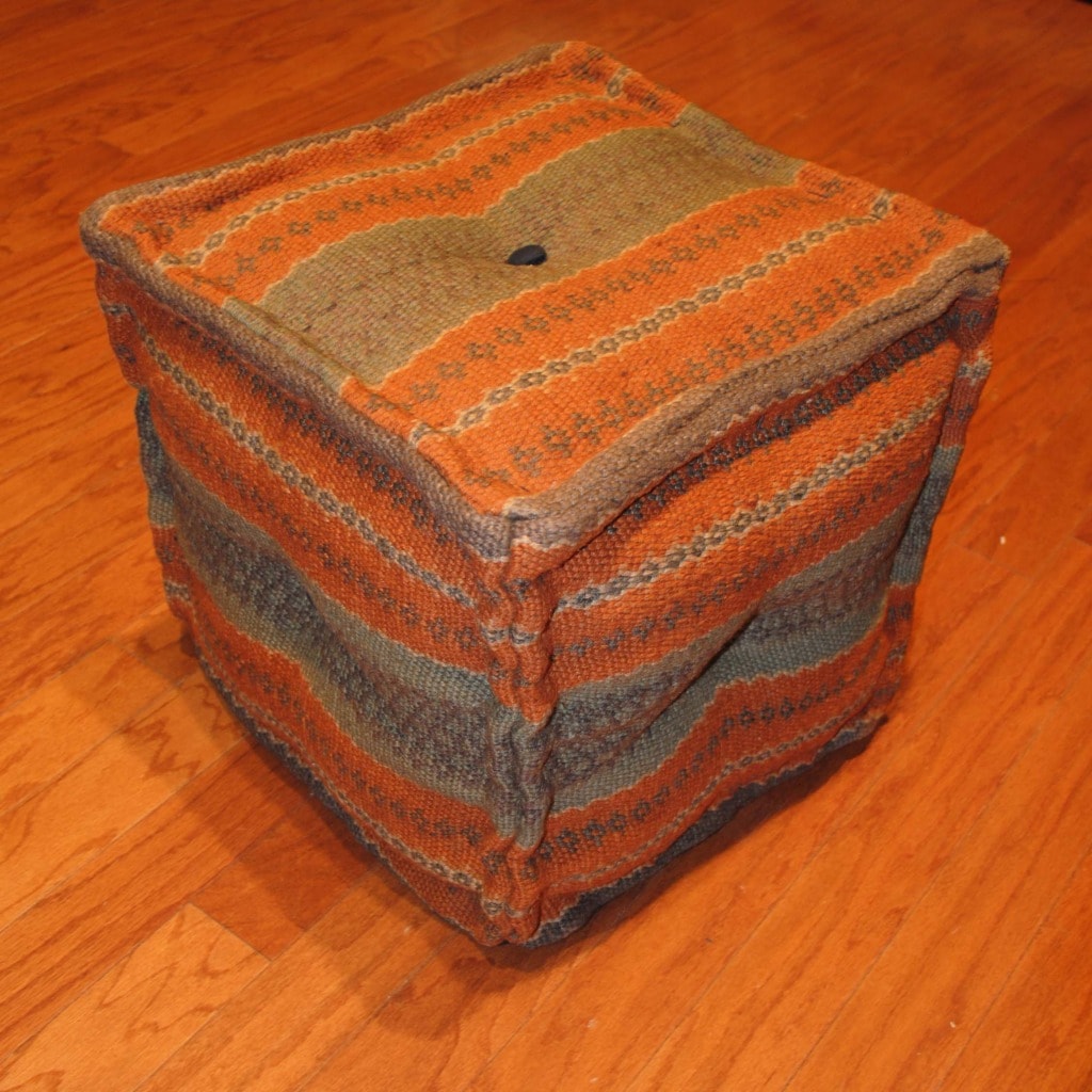 Handmade Kilim Puff Ottoman Today $109.99