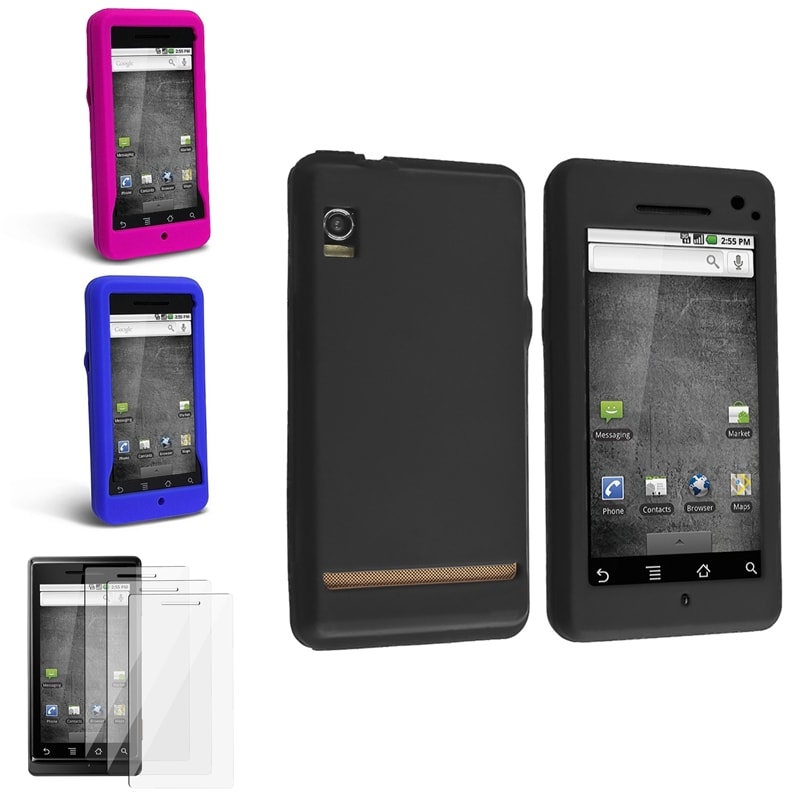 Dark Blue/ Black/ Hot Pink Cases/ Protectors for Motorola Droid A855 BasAcc Cases & Holders