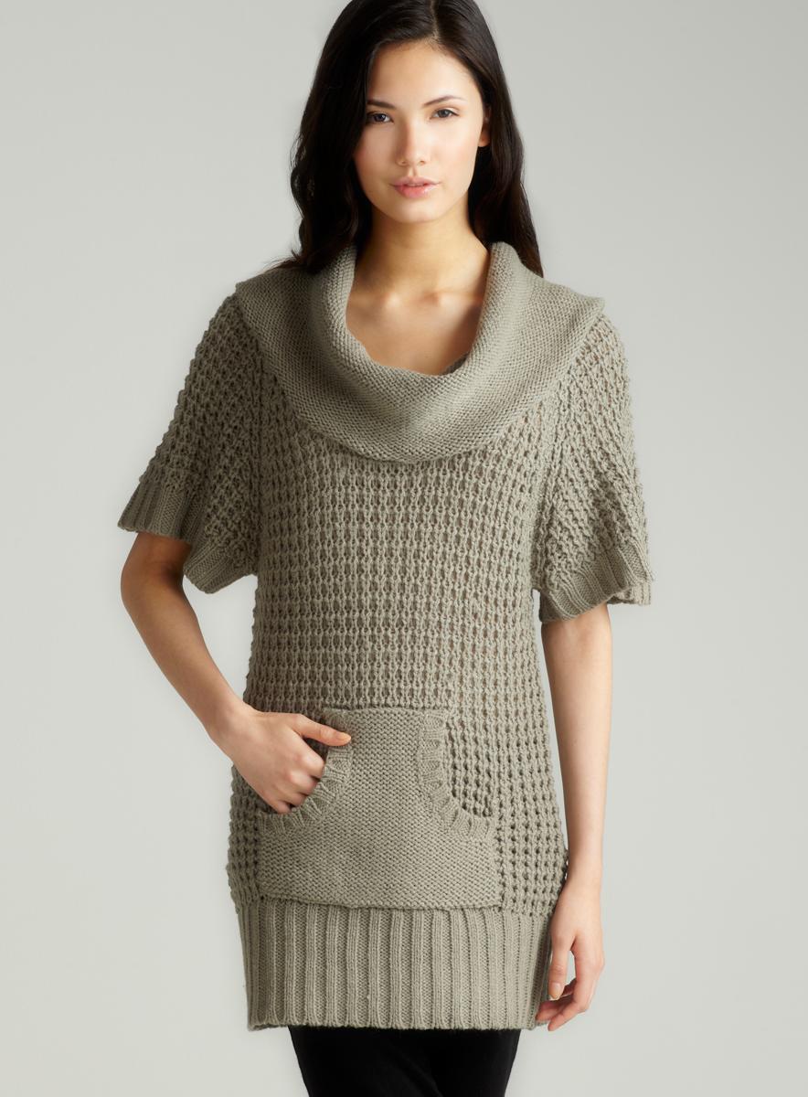 Vertigo Textured Cowl Neck Sweater