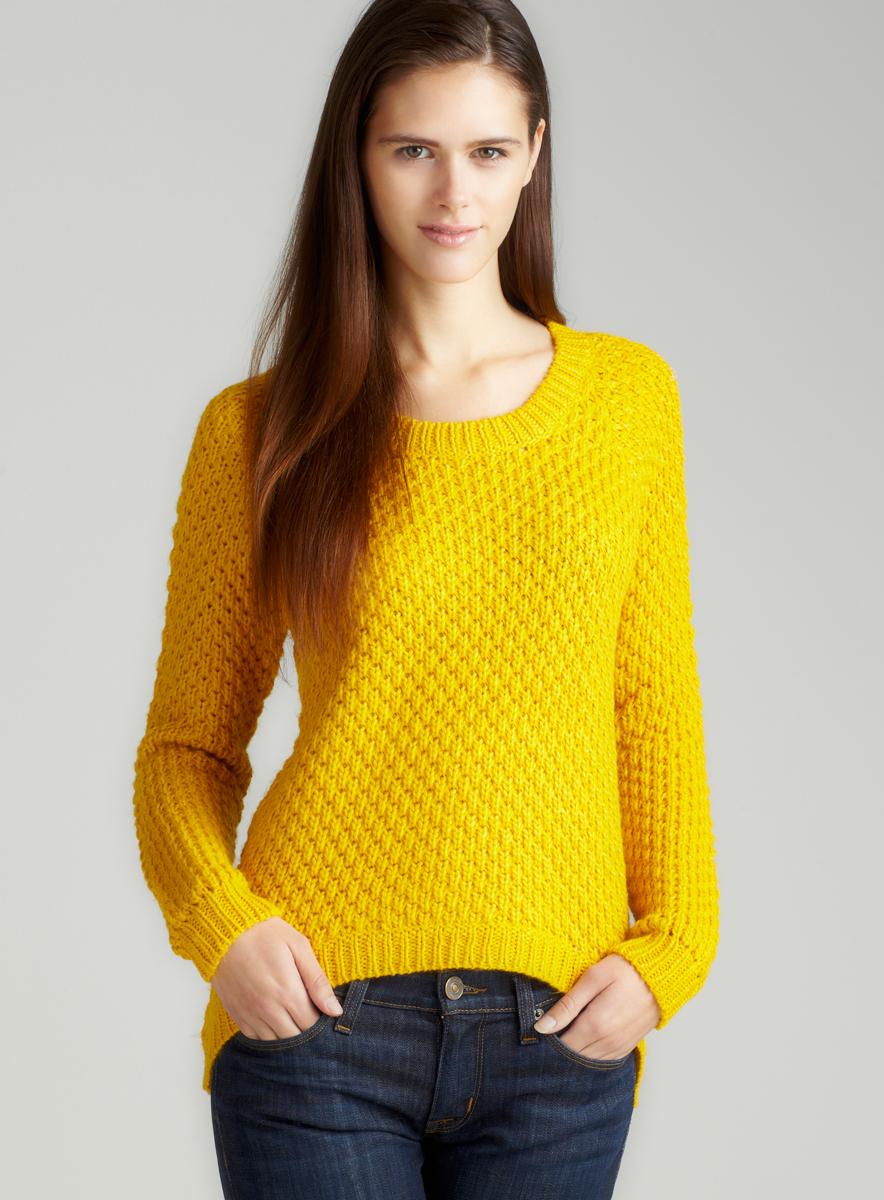 Annalee + Hope Aug-Sharkbite Hem Scoopnk Sweater