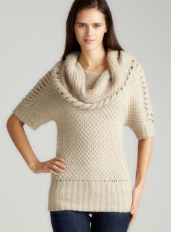 Annalee + Hope Putty Chunky Cowl Neck Sweater - 14791023 - Overstock ...