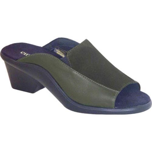 Women's Curvetures Joni 613 Olive Nappa/Suede Curvetures Sandals