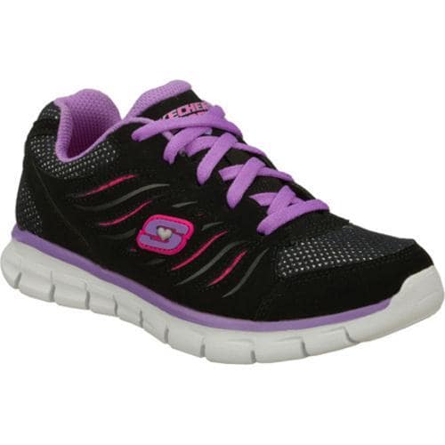 Girls Skechers Synergy Black/Purple