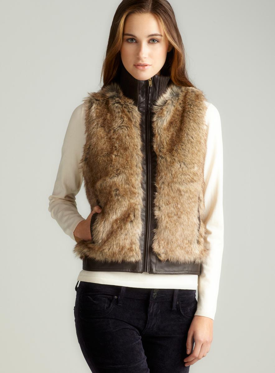 Live A Little Zip Front Fur Vest