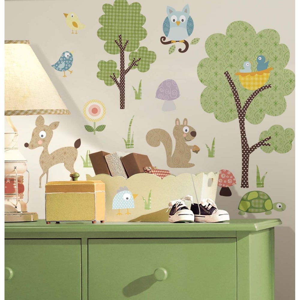 Roommates Woodland Animals Peel And Stick Wall Decals