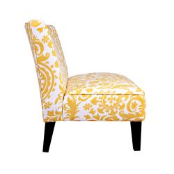 Portfolio Hali Yellow Medallion Armless Settee