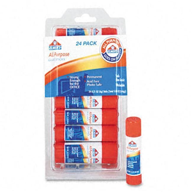 Elmers All Purpose Permanent Glue Stick White   14887457  