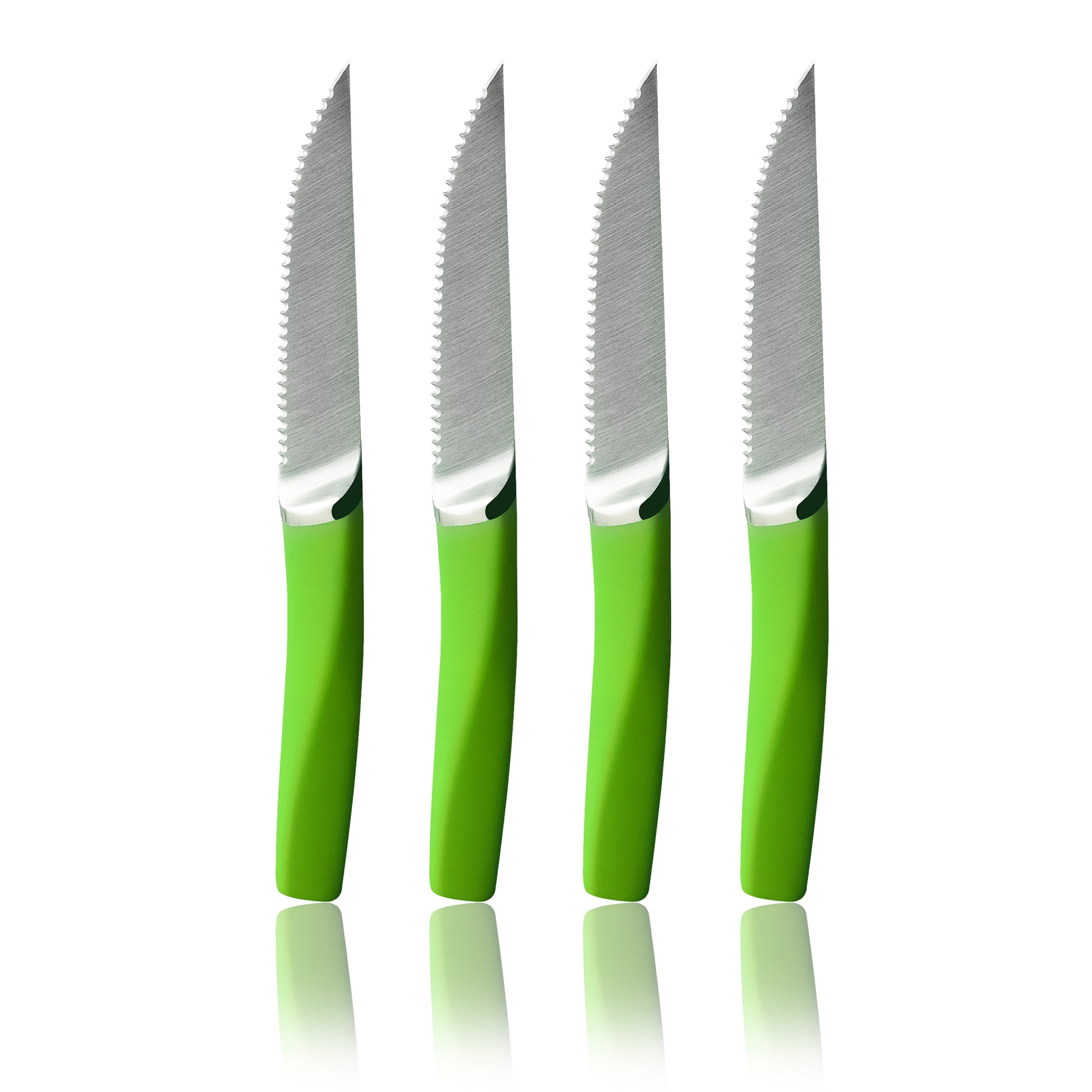 Art And Cook Green 5 inch Steak Knives (set Of 4)