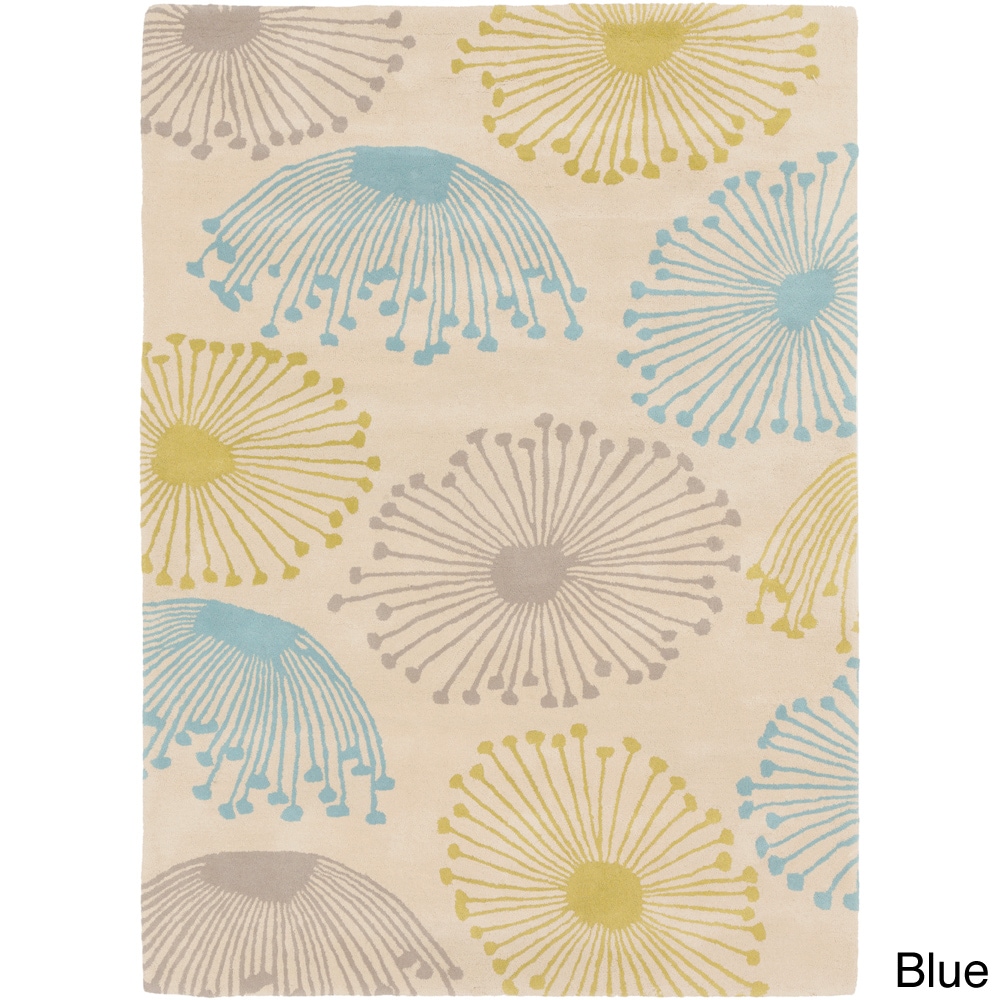 Sanderson Hand tufted Dandilion Contemporary Floral Rug (2 X 3)