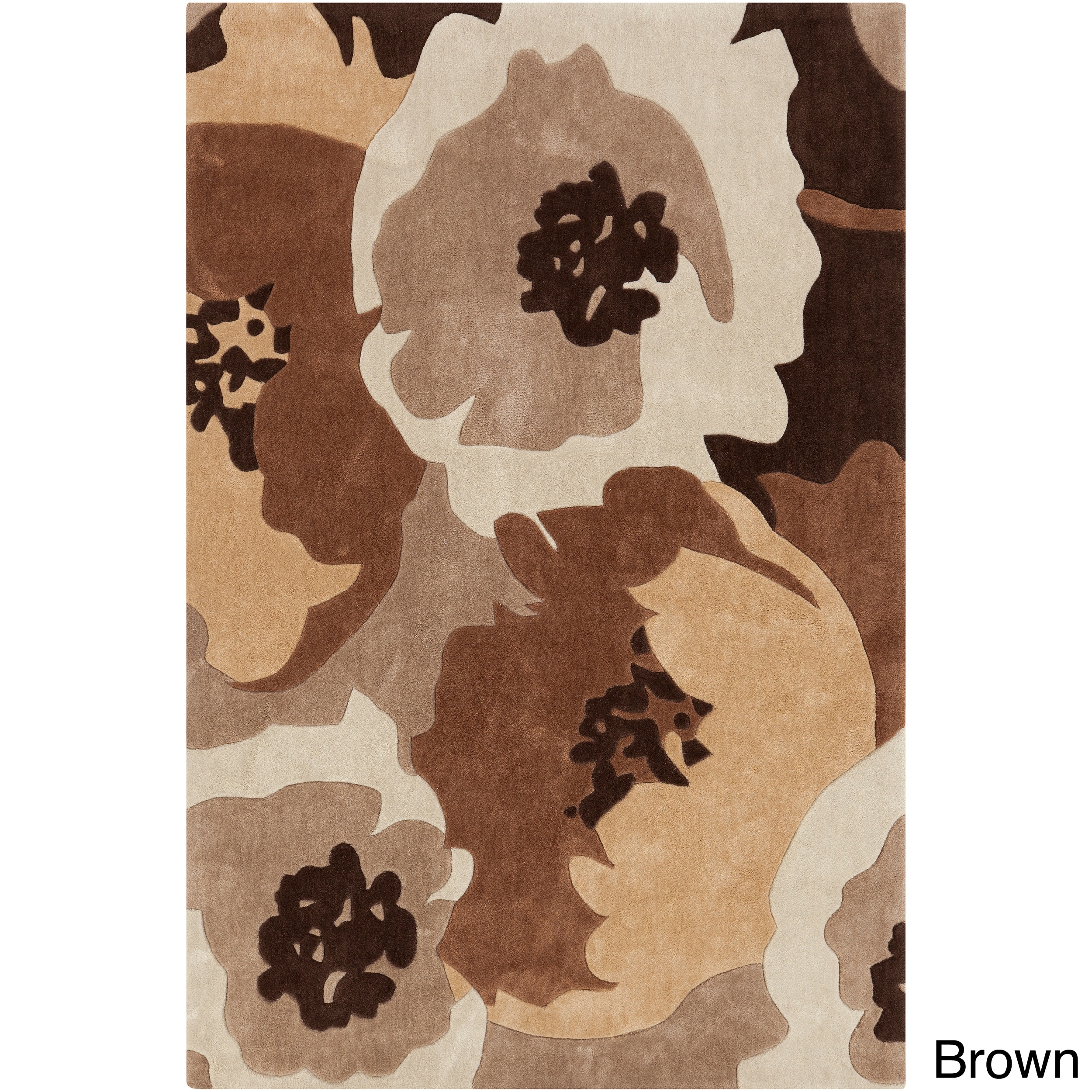 Hand tufted Spring Contemporary Floral Rug (2 X 3)